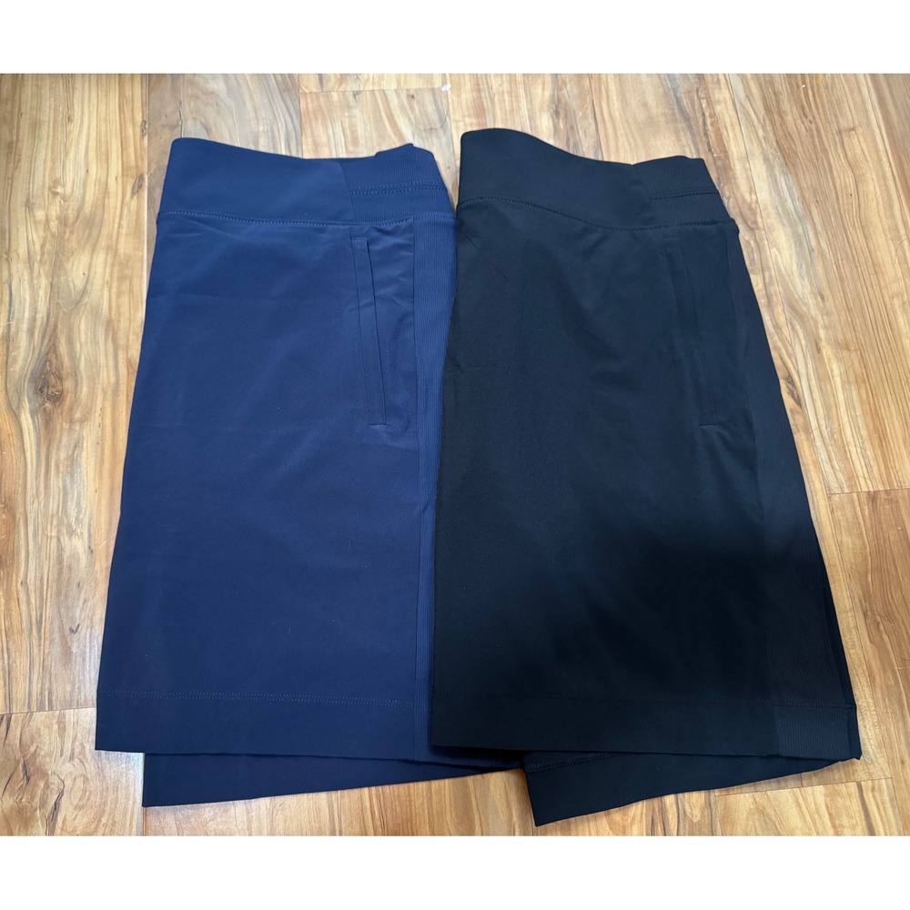 Athleta Soho Skort Lot 2 Black Navy Blue 16 Tall Active Golf Tennis Skirt